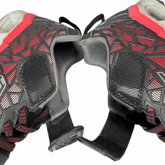 Skechers Kids Light Up Sneakers Tuff Tech Black Red Sz 4 READ - Picture 9 of 10